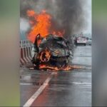 d 7 1 1 2 News Todayz कार में लगी आग, चार जिंदा जले दूसरे वाहन से टकराने पर हुआ हादसा