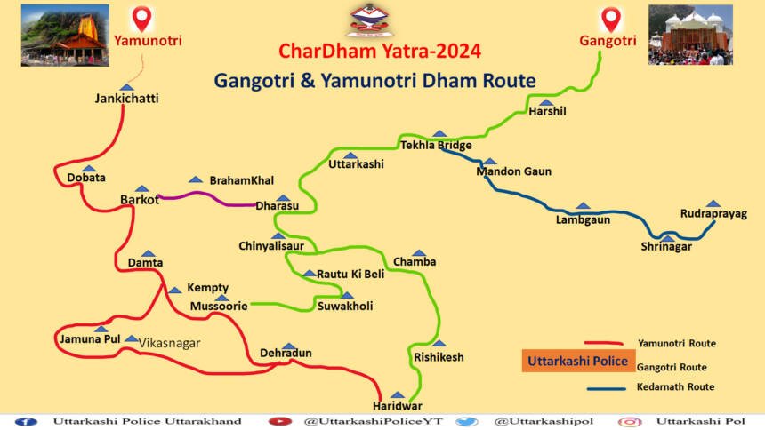 IMG 20240509 WA0013 860x484 1 News Todayz Chardham Yatra 2024: चारधाम यात्रा में आने वाले यात्री जान ले गंगोत्री एवं यमुनोत्री रुट का यातायात प्लान, देखें…