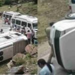 Pilgrims vehicle met accident near Gangotri Highway News Todayz हादसा: चारधाम यात्रा के लिए लिए आए श्रद्धालुओं का गंगोत्री हाईवे सोनगाड़ के पास वाहन हुआ दुर्घटनाग्रस्त, 18 लोग थे सवार…