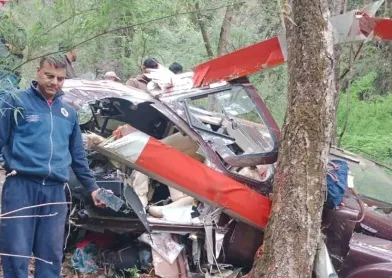 gg1 News Todayz हेलीकॉप्टर दुर्घटना में चार यात्रियों की मौत की‌ सूचना
