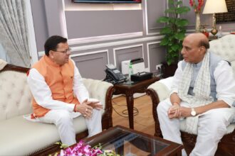 WhatsApp Image 2025 06 17 at 4.13.42 PM News Todayz केंद्रीय रक्षा मंत्री राजनाथ से सीएम धामी ने की मुलाकात, राखी विभिन्न मांगें