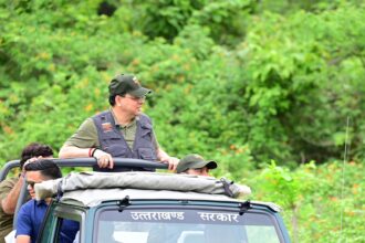 WhatsApp Image 2025 07 06 at 1.38.36 PM News Todayz कार्बेट नेशनल पार्क में सीएम धामी ने किया जंगल सफारी का अनुभव