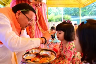 4915020 11102024 cm dhamo23813957 News Todayz मुख्यमंत्री पुष्कर सिंह धामी ने की नवरात्र की नवमी पर पूजा अर्चना