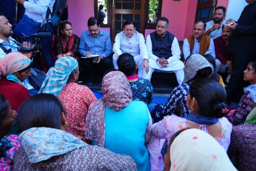 WhatsApp Image 2025 10 20 at 1.12.49 PM News Todayz मुख्यमंत्री धामी ने आपदा प्रभावितों के बीच मनाई दीपावली