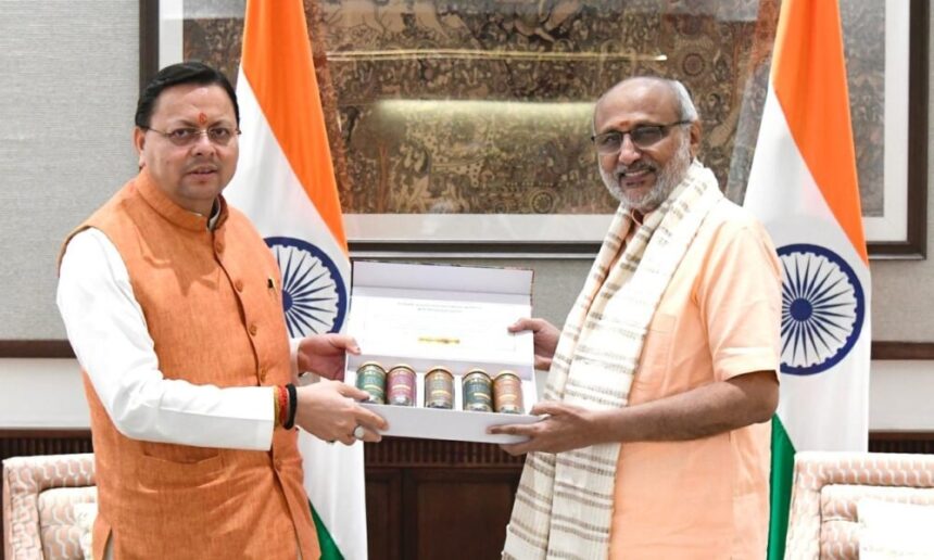 cm 1000x600 1 News Todayz उत्तराखंड के मुख्यमंत्री धामी ने उपराष्ट्रपति सी. पी. राधाकृष्णन से की शिष्टाचार भेंट