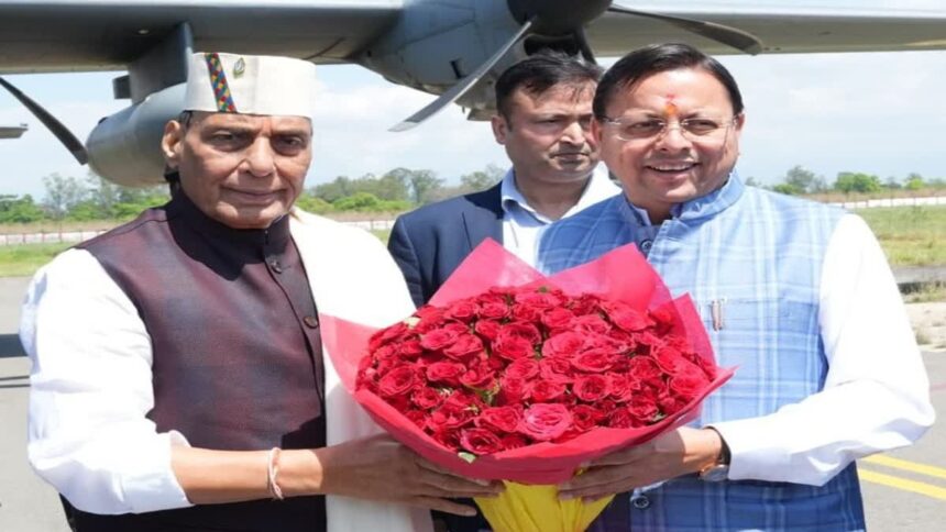 d 1 10 News Todayz कार्यक्रम में भाग लेने हल़्द्वानी पहंुचे केन्द्रीय मंत्री राजनाथ सिंह