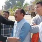 d 5 News Todayz गृहमंत्री के कार्यक्रम की तैयारियों का जायजा लेने पहंुचे सीएम का स्वागत करने से रोकने पर भड़के भाजपा नेता