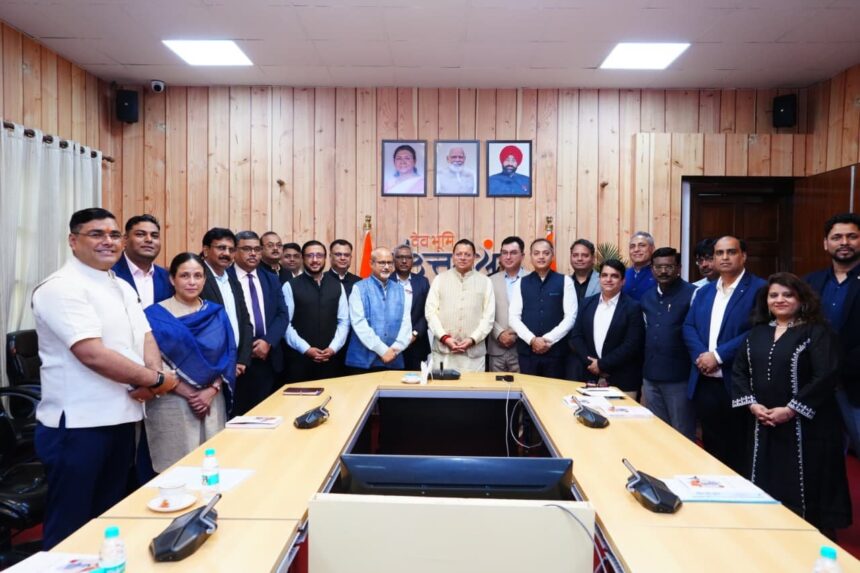 WhatsApp Image 2026 04 16 at 1.29.27 PM News Todayz सीएम धामी से “इंडिया डिजिटल इंपॉवरमेंट मीट एंड अवॉर्ड” समारोह के आयोजकों ने की शिष्टाचार भेंट