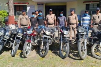 d 4 1 News Todayz वाहन चोर गिरोह के चार सदस्य गिरफ्तार,दस बाइक बरामद