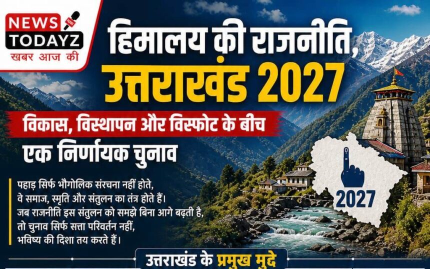 WhatsApp Image 2026 05 05 at 12.14.37 PM News Todayz Uttarakhand-Politics 2027 हिमालय की राजनीति: उत्तराखंड 2027, विकास, विस्थापन और विस्फोट के बीच एक निर्णायक चुनाव